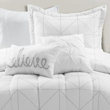 Load image into Gallery viewer, Trio Geo Metallic Print Comforter Set
