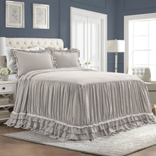 Load image into Gallery viewer, Ella Ruffle Lace 3 Piece Bedspread Set
