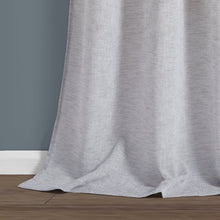 Cargar imagen en el visor de la galería, Farmhouse Ombre Stripe Grommet Sheer Window Curtain Panel Set
