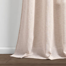 Load image into Gallery viewer, Farmhouse Ombre Stripe Grommet Sheer Window Curtain Panel Set
