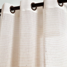 Load image into Gallery viewer, Farmhouse Ombre Stripe Grommet Sheer Window Curtain Panel Set
