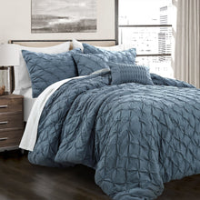 Cargar imagen en el visor de la galería, Ravello Pintuck 5 Piece Comforter Set
