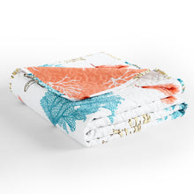 Load image into Gallery viewer, Coastal Reef Feather Throw
