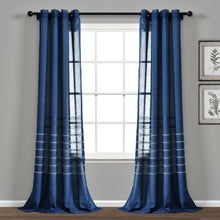 Cargar imagen en el visor de la galería, Bridie Grommet Sheer Window Curtain Panel Set
