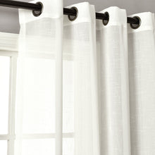 Load image into Gallery viewer, Bridie Grommet Sheer Window Curtain Panel Set
