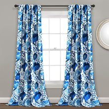 Load image into Gallery viewer, Poppy Garden Light Filtering Window Curtain Panel Set
