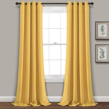 Load image into Gallery viewer, Insulated Grommet Blackout Window Curtain Panel Set
