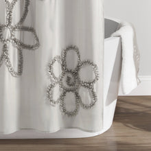 Load image into Gallery viewer, Ruffle Flower Shower Curtain
