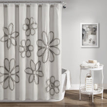 Load image into Gallery viewer, Ruffle Flower Shower Curtain
