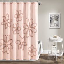 Load image into Gallery viewer, Ruffle Flower Shower Curtain
