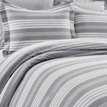 Load image into Gallery viewer, Farmhouse Yarn Dyed Stripe Comforter 5 Piece Set
