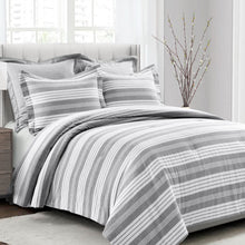 Load image into Gallery viewer, Farmhouse Yarn Dyed Stripe Comforter 5 Piece Set
