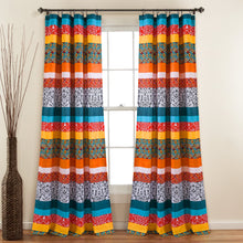 Load image into Gallery viewer, Boho Stripe Window Curtain Panel Set
