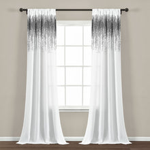 Load image into Gallery viewer, Shimmer Sequins Window Curtain Panel Set
