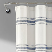 Cargar imagen en el visor de la galería, Farmhouse Stripe 100% Cotton Shower Curtain
