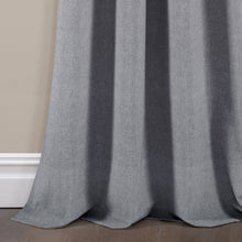 Carregar imagem no visualizador da galeria, Farmhouse Button Stripe Yarn Dyed Woven Cotton Blend Window Curtain Panel Set
