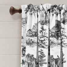 Cargar imagen en el visor de la galería, French Country Toile Room Darkening Window Curtain Set
