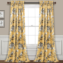 Load image into Gallery viewer, French Country Toile Room Darkening Window Curtain Set
