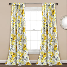 Load image into Gallery viewer, Poppy Garden Light Filtering Window Curtain Panel Set
