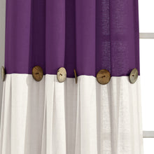 Cargar imagen en el visor de la galería, Linen Button Window Curtain Panel
