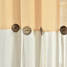 Cargar imagen en el visor de la galería, Linen Button Window Curtain Panel
