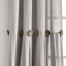 Carregar imagem no visualizador da galeria, Linen Button Window Curtain Panel
