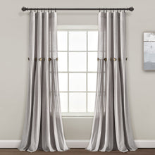 Carregar imagem no visualizador da galeria, Linen Button Window Curtain Panel
