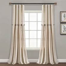 Carregar imagem no visualizador da galeria, Linen Button Window Curtain Panel
