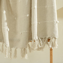 Cargar imagen en el visor de la galería, Boho Tufted Cotton Woven Tassel Fringe Throw
