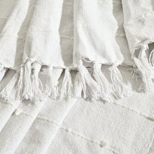 Cargar imagen en el visor de la galería, Boho Tufted Cotton Woven Tassel Fringe Throw
