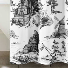 Load image into Gallery viewer, French Country Toile Shower Curtain
