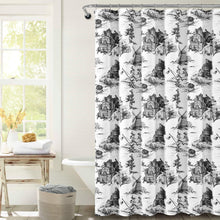 Cargar imagen en el visor de la galería, French Country Toile Shower Curtain
