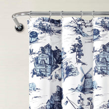 Load image into Gallery viewer, French Country Toile Shower Curtain
