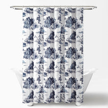 Load image into Gallery viewer, French Country Toile Shower Curtain
