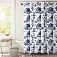 Load image into Gallery viewer, French Country Toile Shower Curtain
