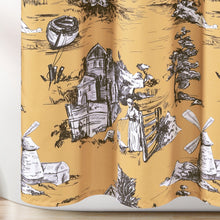 Load image into Gallery viewer, French Country Toile Shower Curtain
