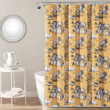 Load image into Gallery viewer, French Country Toile Shower Curtain
