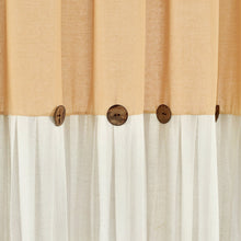 Cargar imagen en el visor de la galería, Linen Button Shower Curtain
