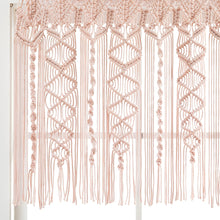 Load image into Gallery viewer, Boho Macrame Textured Cotton Valance
