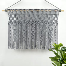 Load image into Gallery viewer, Boho Macrame Textured Cotton Valance
