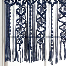 Load image into Gallery viewer, Boho Macrame Textured Cotton Valance
