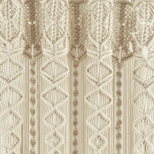 Load image into Gallery viewer, Boho Macrame Textured Cotton Valance
