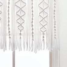 Load image into Gallery viewer, Boho Macrame Textured Cotton Valance
