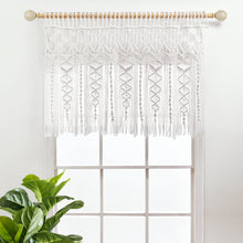 Load image into Gallery viewer, Boho Macrame Textured Cotton Valance
