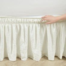 Load image into Gallery viewer, Ruched Ruffle Elastic Easy Wrap Around Bed Skirt
