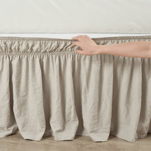 Cargar imagen en el visor de la galería, Ruched Ruffle Elastic Easy Wrap Around Bed Skirt
