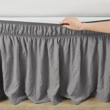 Load image into Gallery viewer, Ruched Ruffle Elastic Easy Wrap Around Bed Skirt
