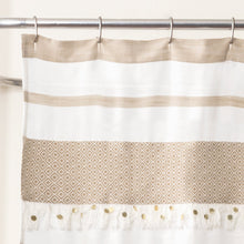 Load image into Gallery viewer, Malaika Stripe Cotton Shower Curtain
