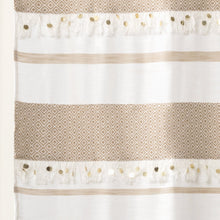 Cargar imagen en el visor de la galería, Malaika Stripe Cotton Shower Curtain
