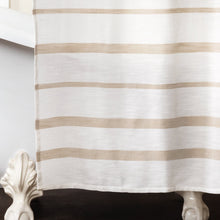 Cargar imagen en el visor de la galería, Malaika Stripe Cotton Shower Curtain
